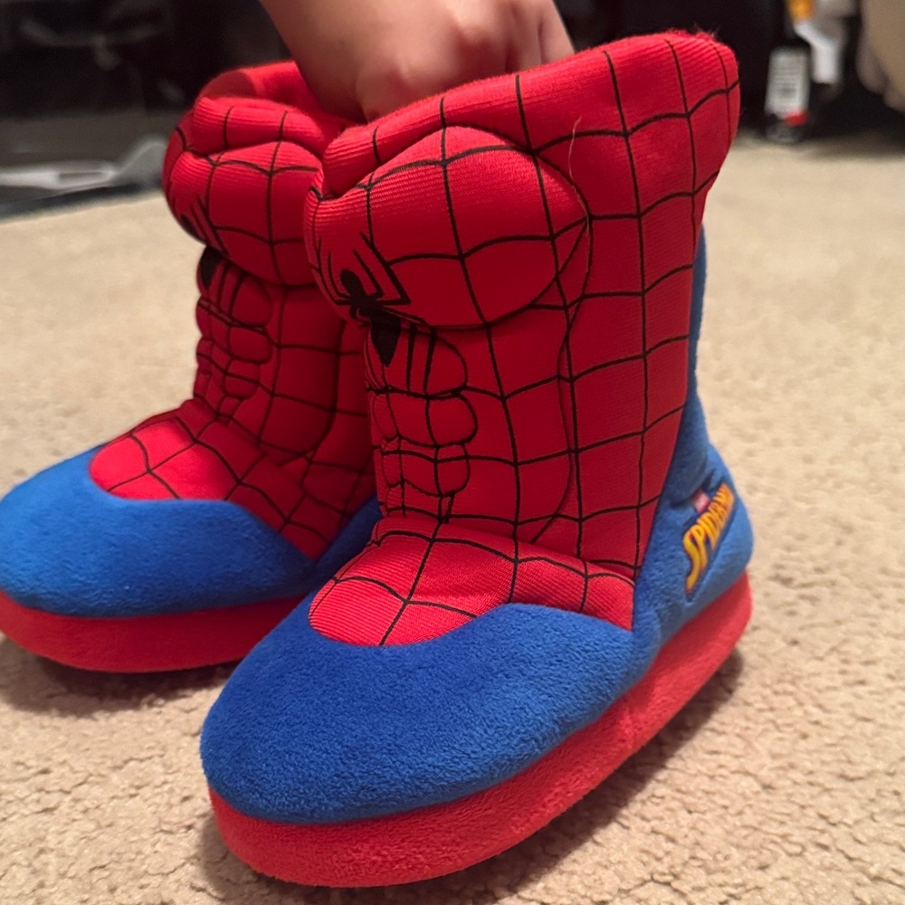 Spider-Man Marvel Red and Blue Slippers